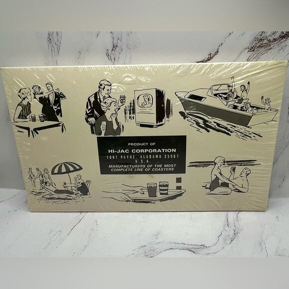 New vintage Hi-Jax Fine Coasters, Terry cloth drink sleeve - Picture 4 of 7